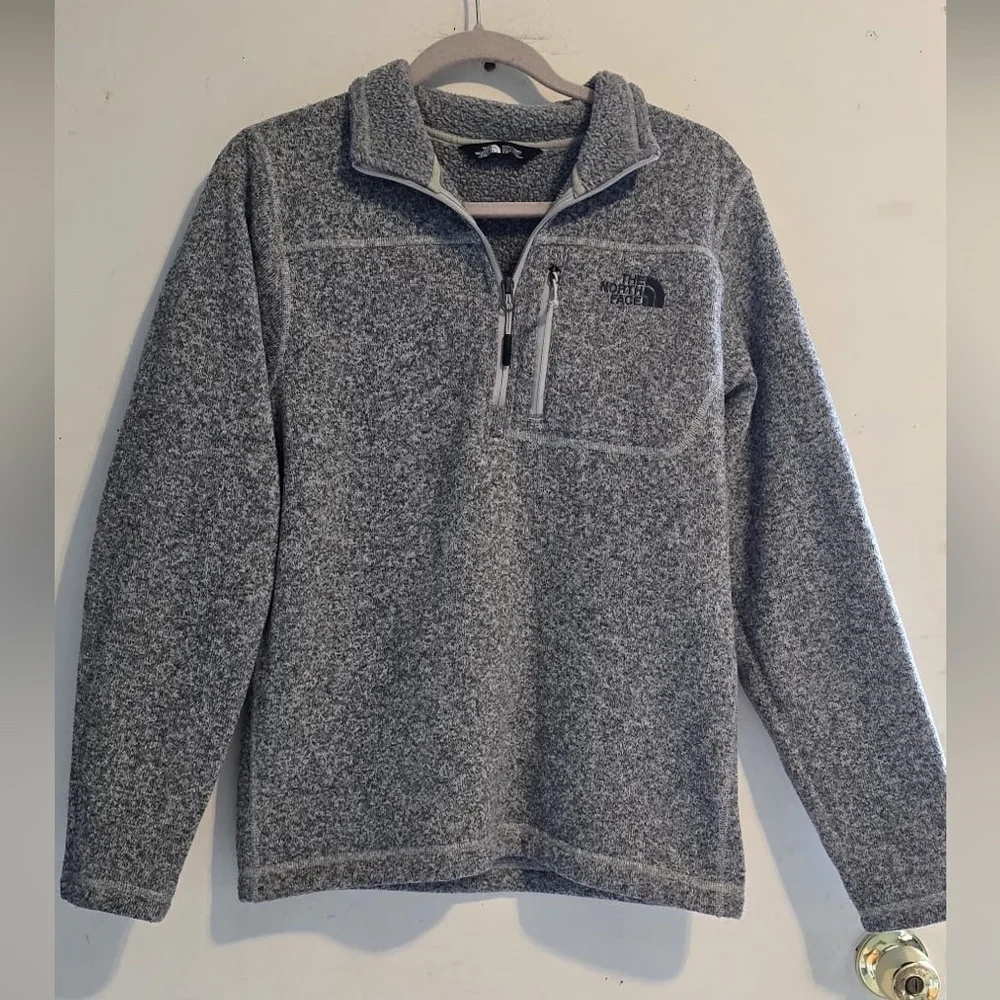 The North Face Heathered Gray Fleece Jacket